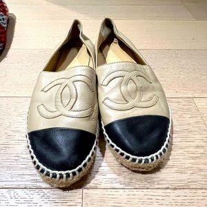 Chanel espadrilles beige/black 37